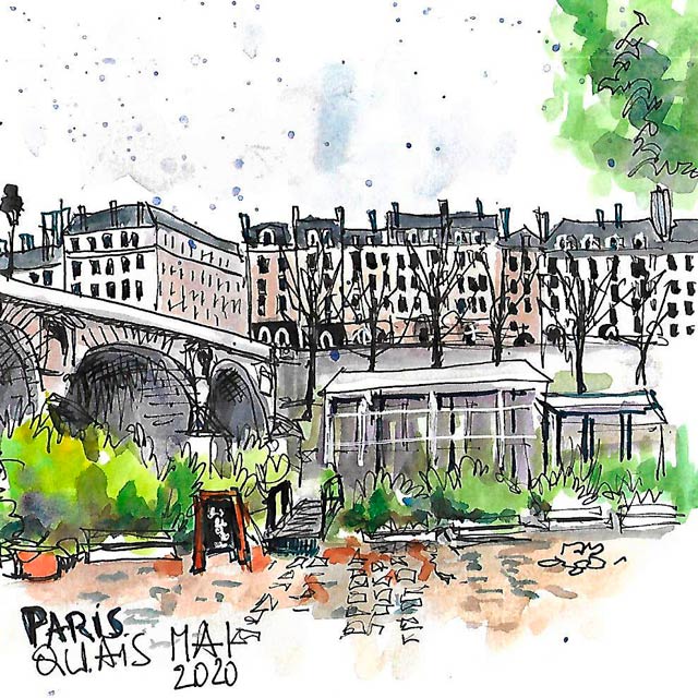 Urban sketching paris