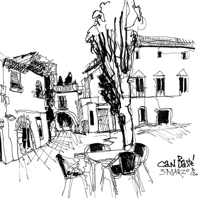 Sketching course in Can Baste