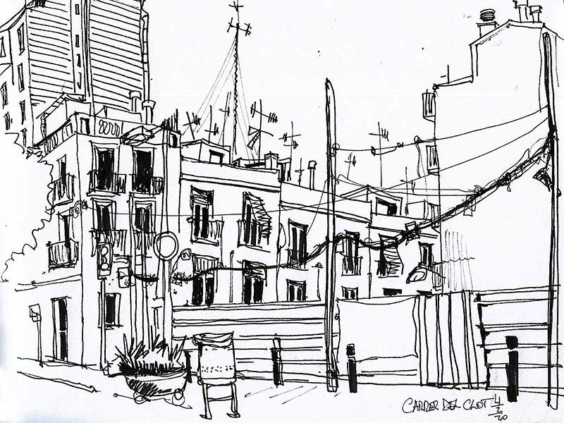 Sketching en Barcelona-el-Clot