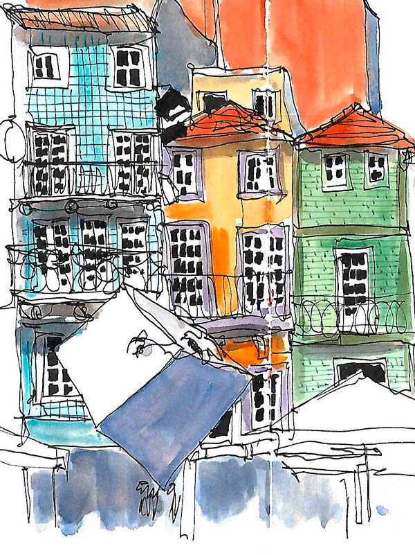 Intensive sketching workshop in Porto